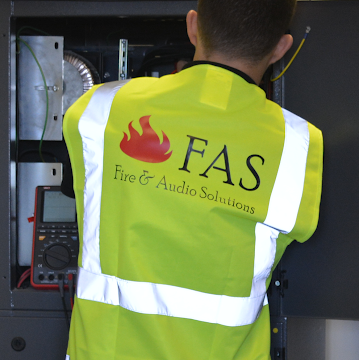 Fire & Audio Solutions branding or team image